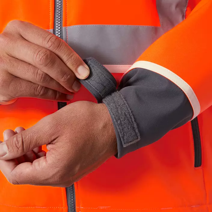 Helly Hansen UC-ME softshelljakke, Hi-vis Orange/Ebony, large image number 3