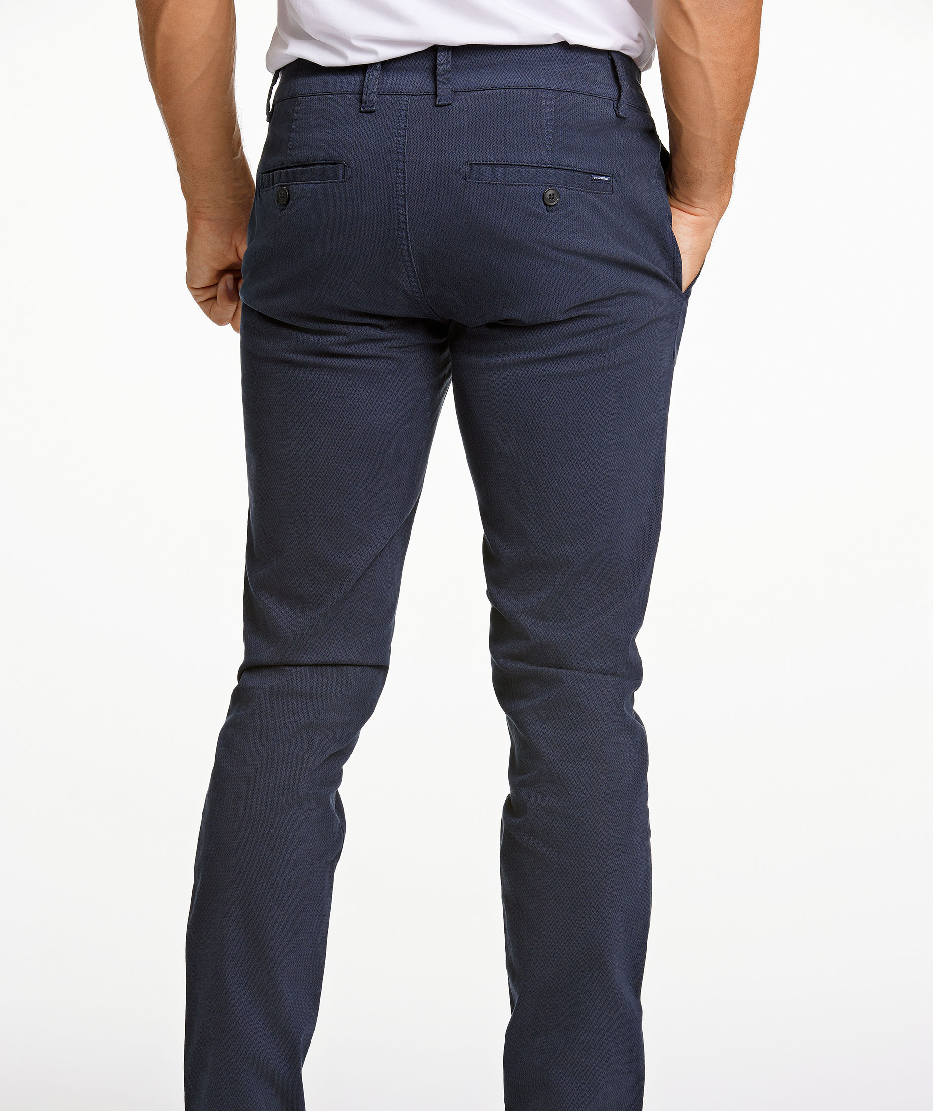 Lindbergh Superflex Structure chinos, Navy, large image number 8
