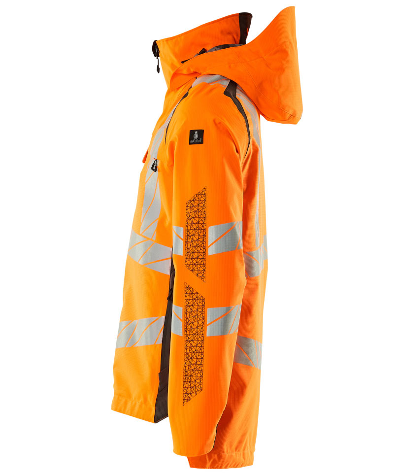 Mascot Accelerate Safe skaljakke, Hi-vis Orange/M&oslash;rk antracit, large image number 3