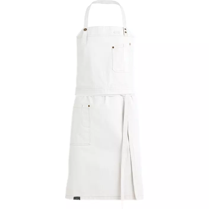 Kentaur Raw bröstlappsförkläde, Vit, Vit, large image number 0