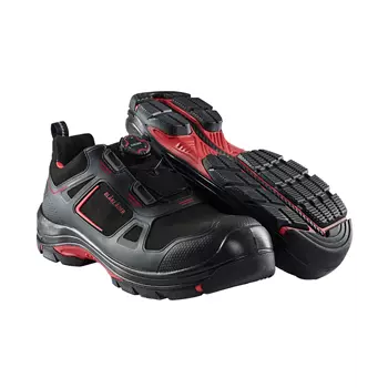Blåkläder Gecko safety shoes S3, Black/Red
