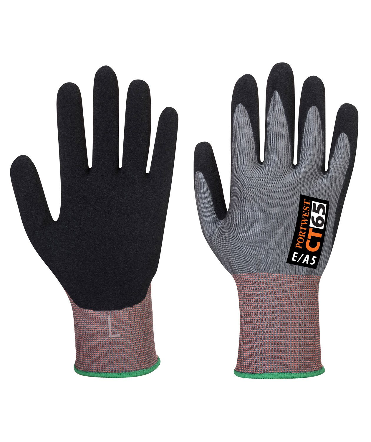 Portwest CT65 cut protection gloves Cut E, Grey/Black, large image number 2