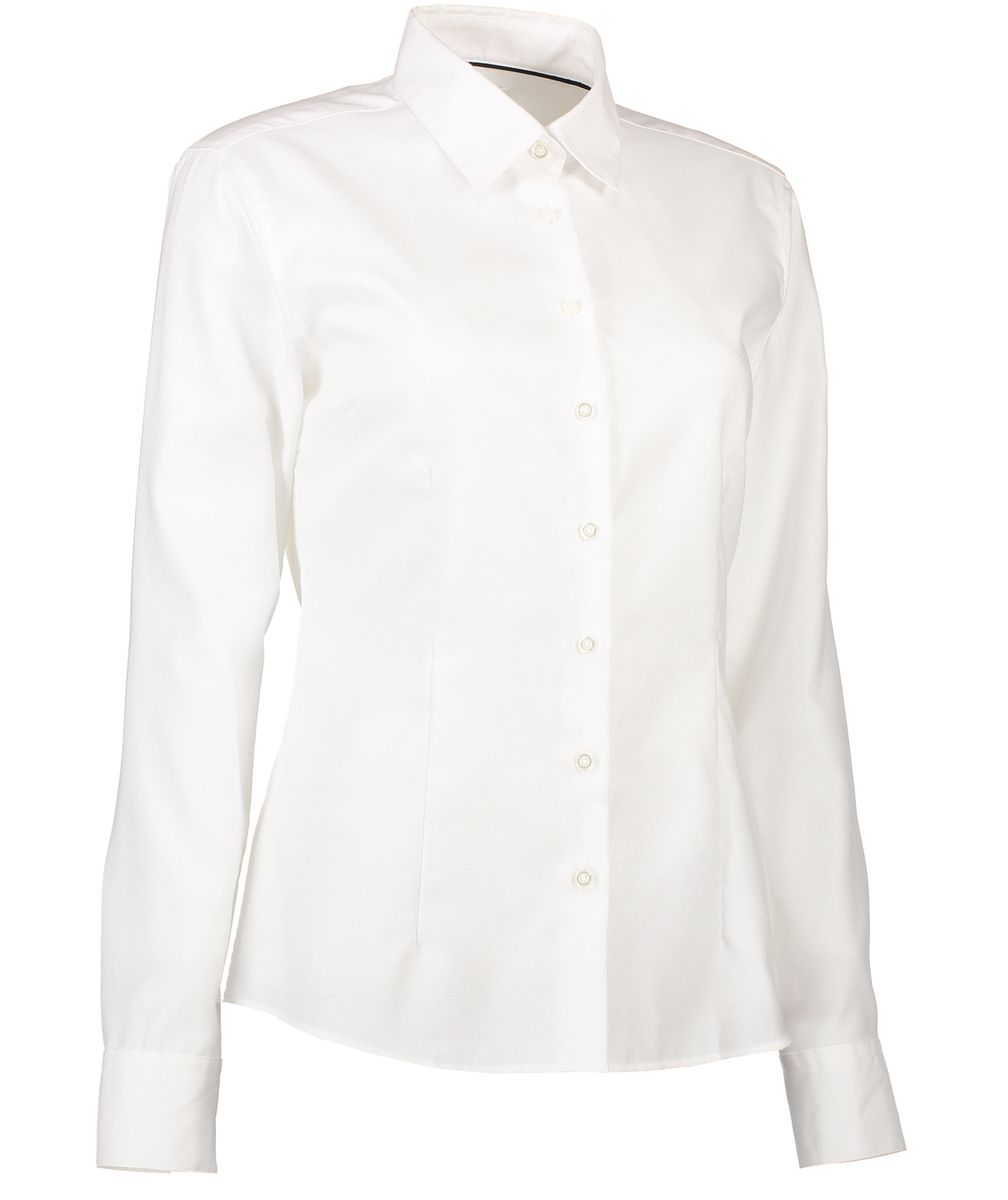 Seven Seas Dobby Royal Oxford modern fit dameskjorte, Hvid, large image number 2