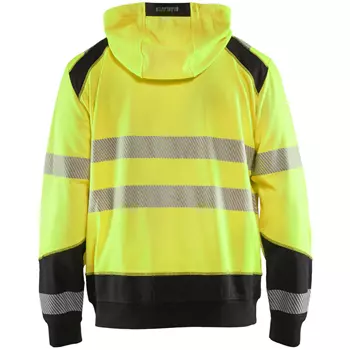 Blåkläder Kapuzensweatshirt mit Reißverschluss, Hi-vis Gelb/Schwarz