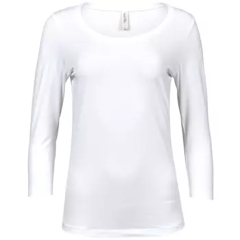 Tee Jays dame 3/4 langærmet T-shirt, Hvid