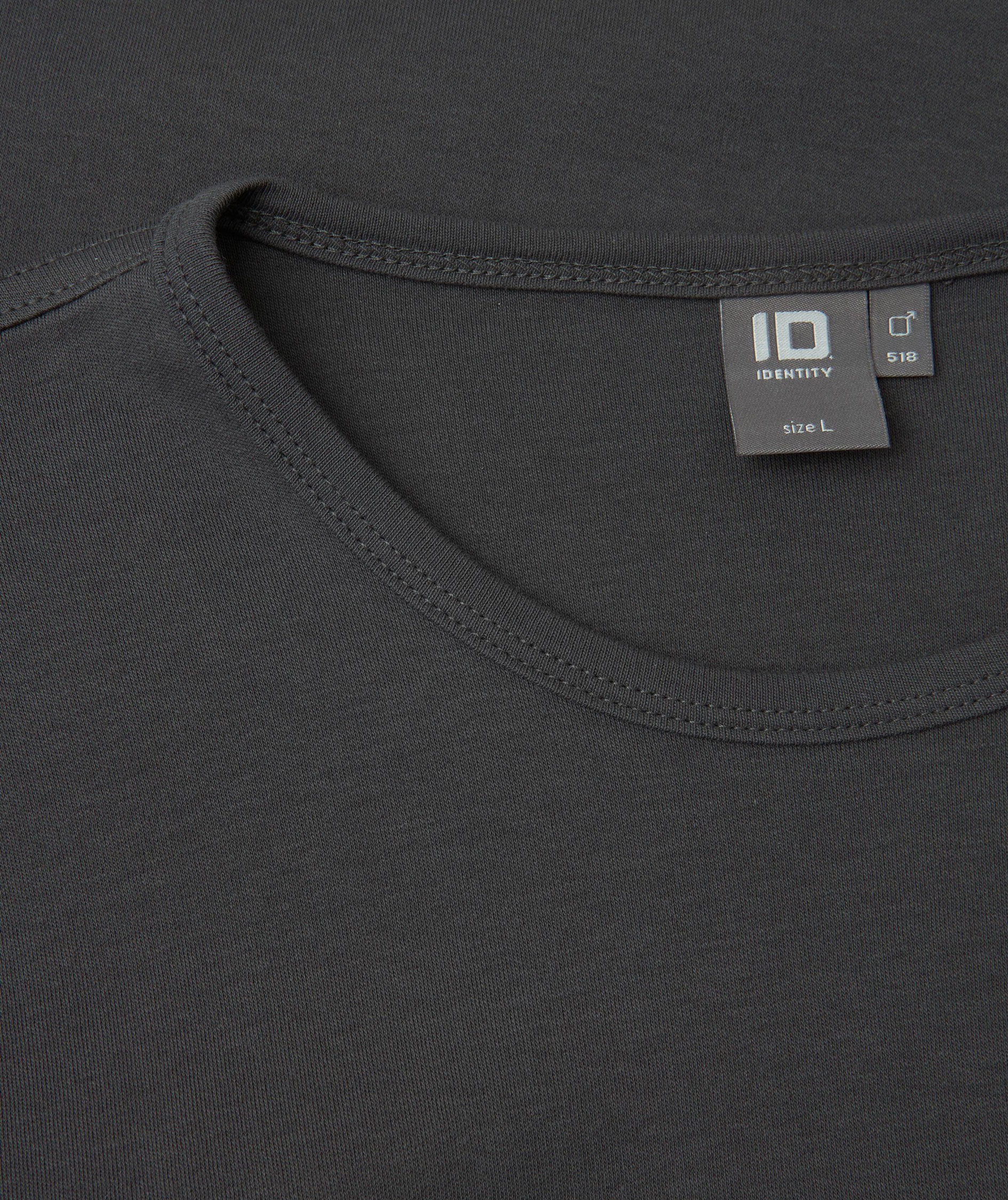 ID Identity Interlock l&aring;ng&auml;rmad T-shirt, Koksgr&aring;, large image number 3