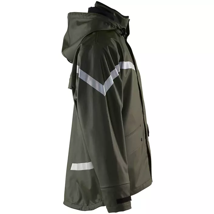 Blåkläder rain jacket, Army Green, large image number 1