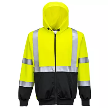 Portwest hoodie, Hi-vis Yellow/Black