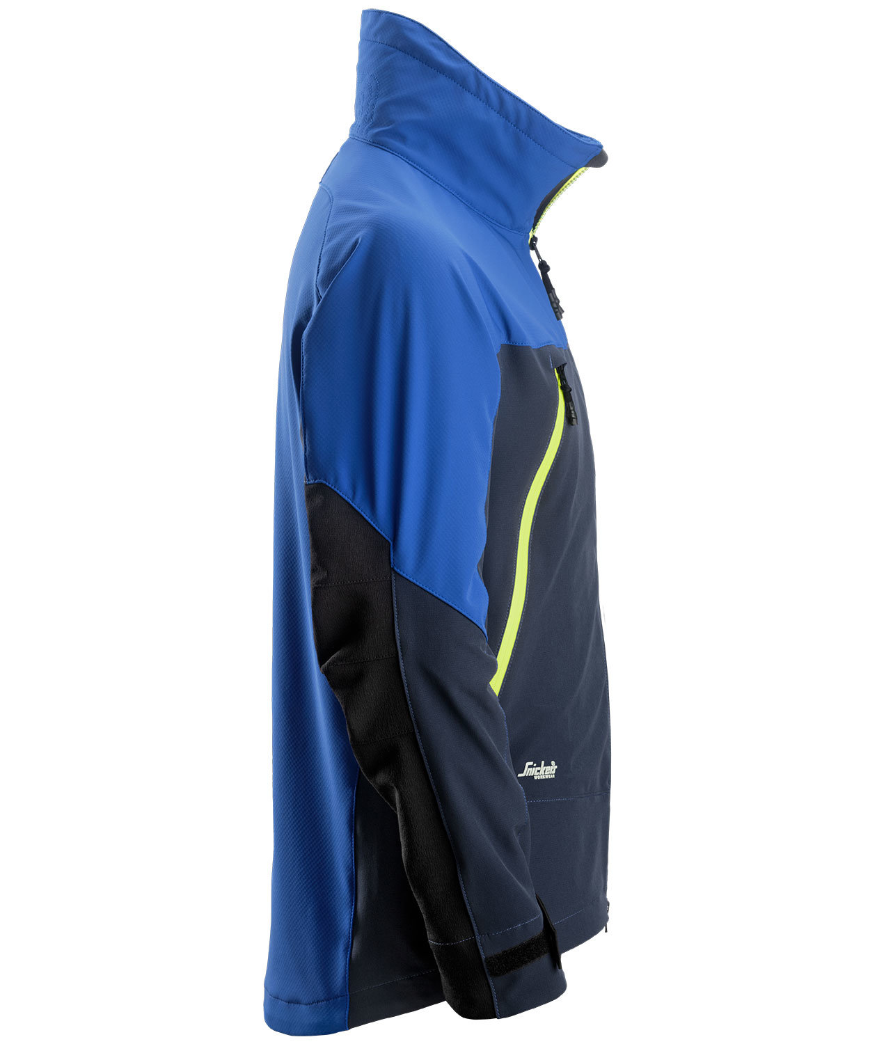 Snickers FlexiWork stretch soft shell jacket 1940 full stretch, True Blue/Marine, large image number 3
