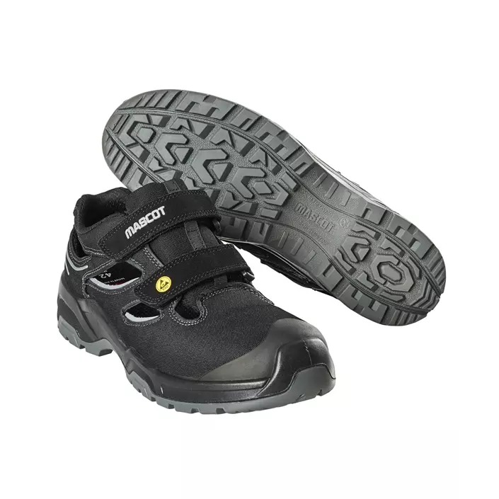 Mascot Flex safety sandals S1P, Black, large image number 0