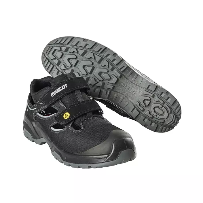 Mascot Flex safety sandals S1P, Black, large image number 0