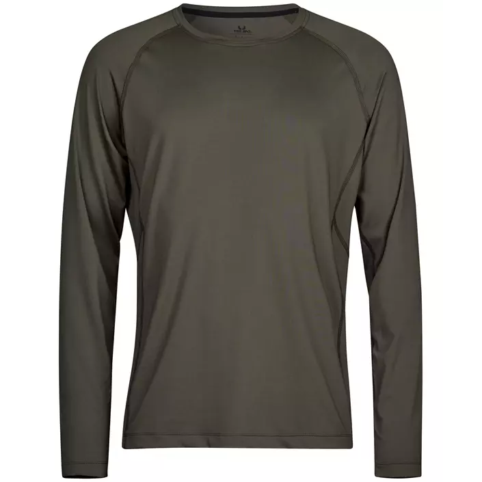Tee Jays langærmet Cooldry T-shirt, Deep Green, large image number 0