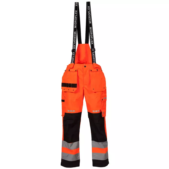 Lyngsoe craftsman rain trousers, Hi-Vis Orange/Black, large image number 0