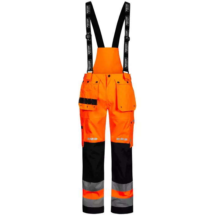 Lyngsøe håndværkerregnbukser, Hi-Vis Orange/Sort, large image number 0