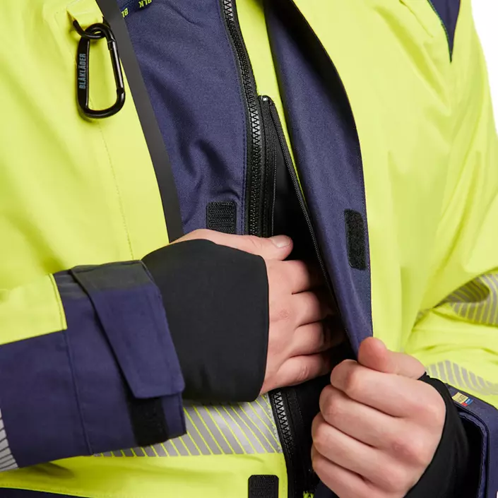 Blåkläder skalljakke, Hi-vis Gul/Svart, large image number 6