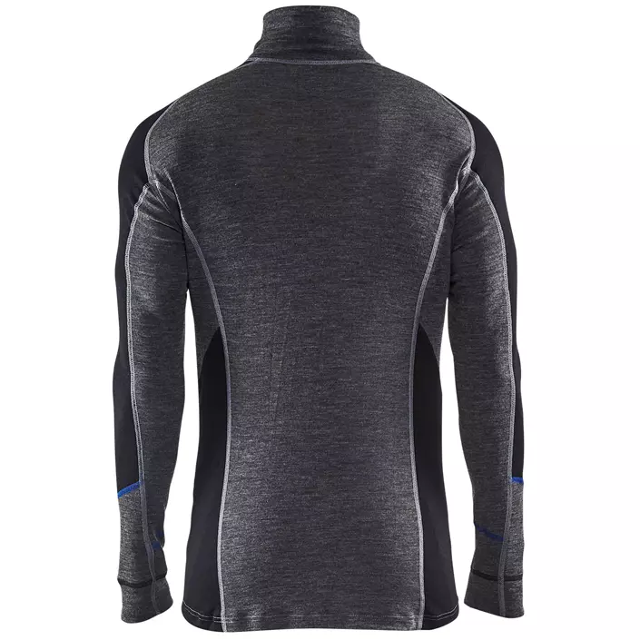Blåkläder WARM underställ tröja Zip Warm med merinoull, Grå/Svart, large image number 1