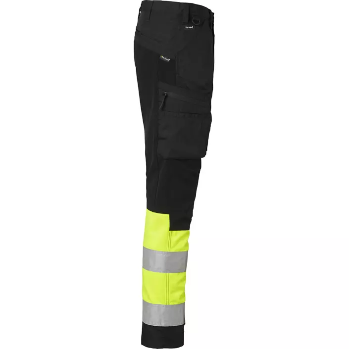 Top Swede service trousers 220, Black/Hi-Vis Yellow, large image number 2