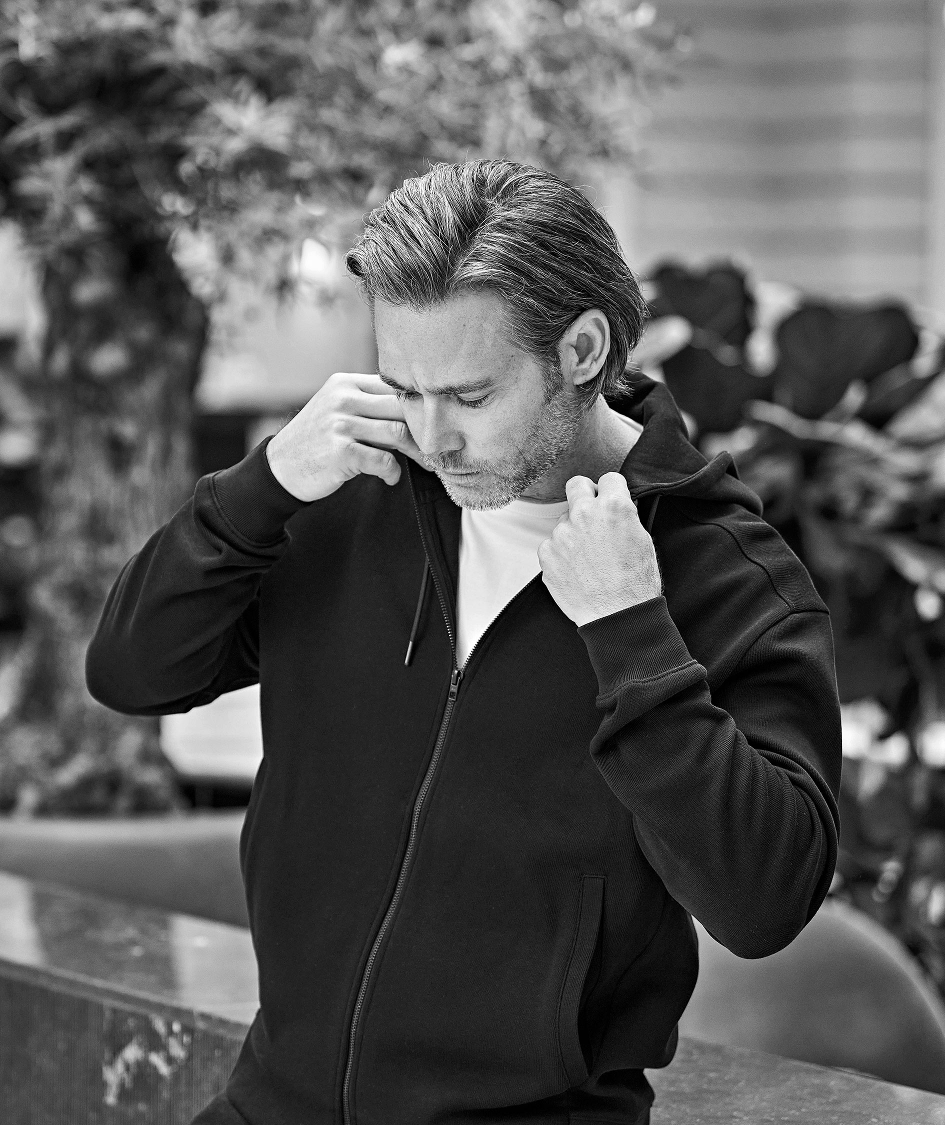 Tee Jays hoodie with zipper, Black, large image number 6