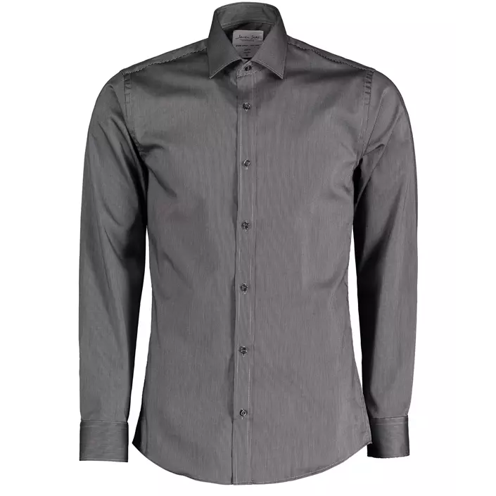 Seven Seas Fine Twill California Slim fit shirt, Dark Grey, large image number 0