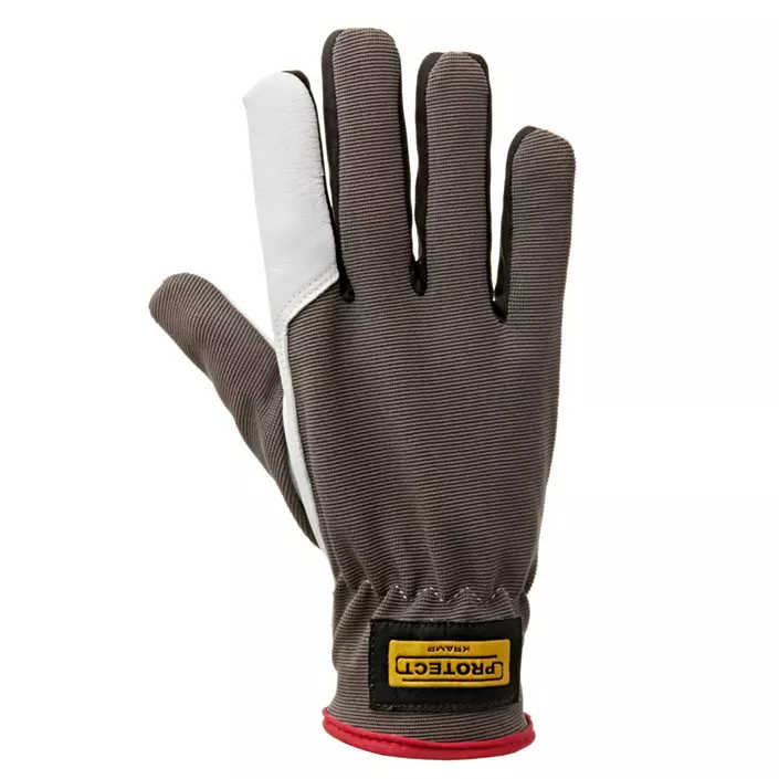 Kramp 3.011 cut protection gloves Cut B, White/Grey, large image number 0