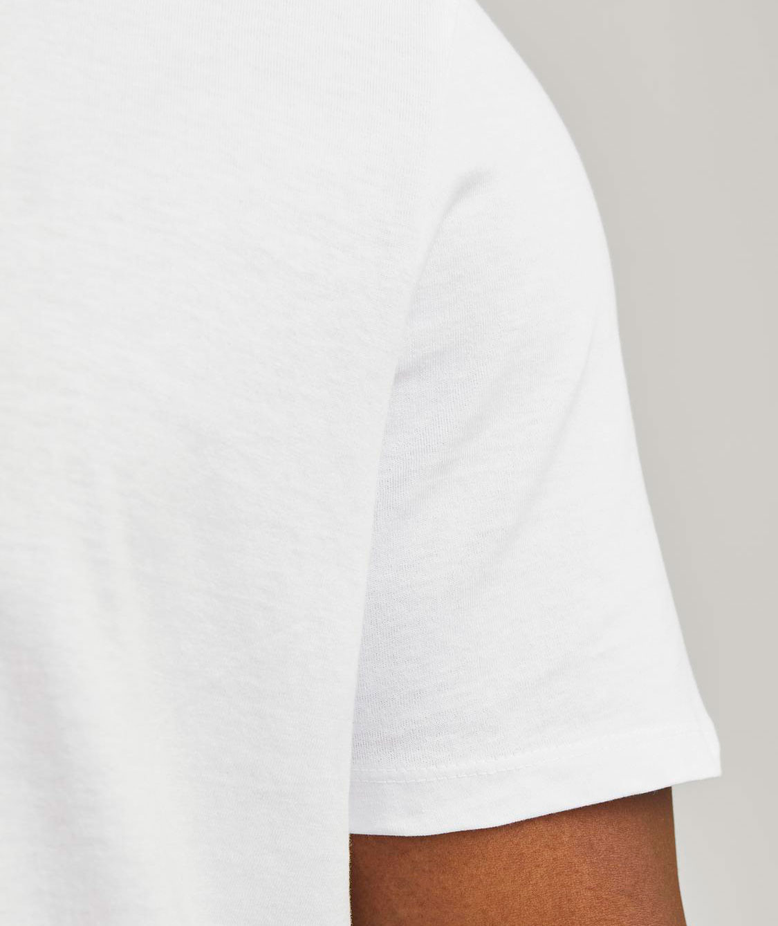 Jack & Jones Plus JJEBRADLEY T-shirt, White , large image number 4