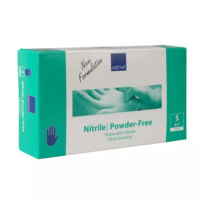 Abena Ultra sensitive nitril engångshandskar puderfri 100-pack, Blå, large image number 1