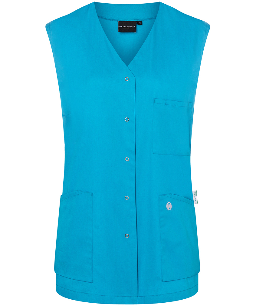 Karlowsky Essential sleeveless women's tunic, Pacific blue