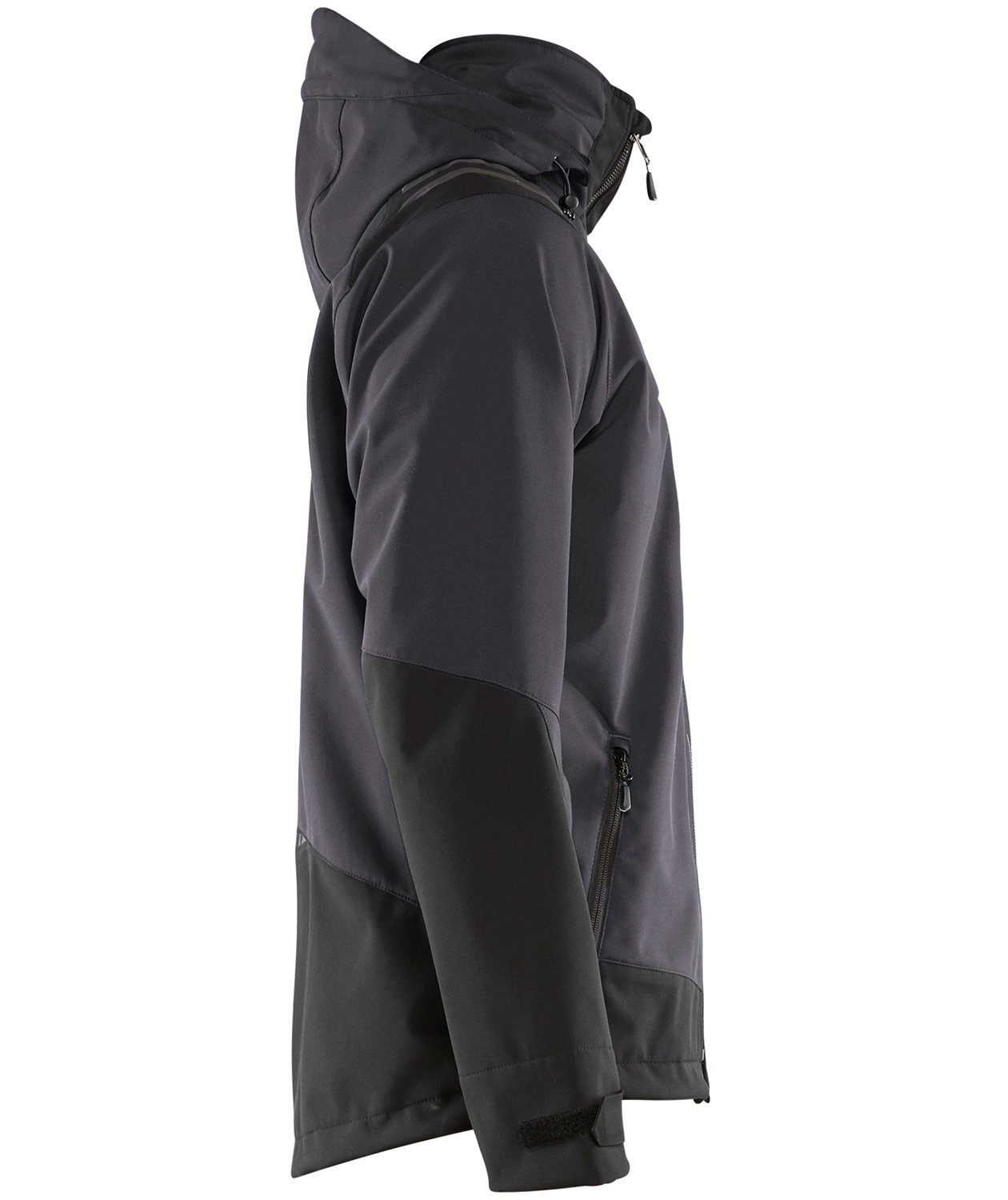 Bl&aring;kl&auml;der softshelljakke, M&oslash;rkegr&aring;/Sort, large image number 3