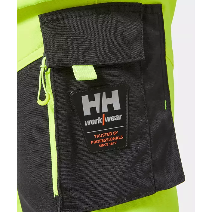 Helly Hansen ICU håndværkerbukser full stretch, Hi-vis gul/charcoal, large image number 5