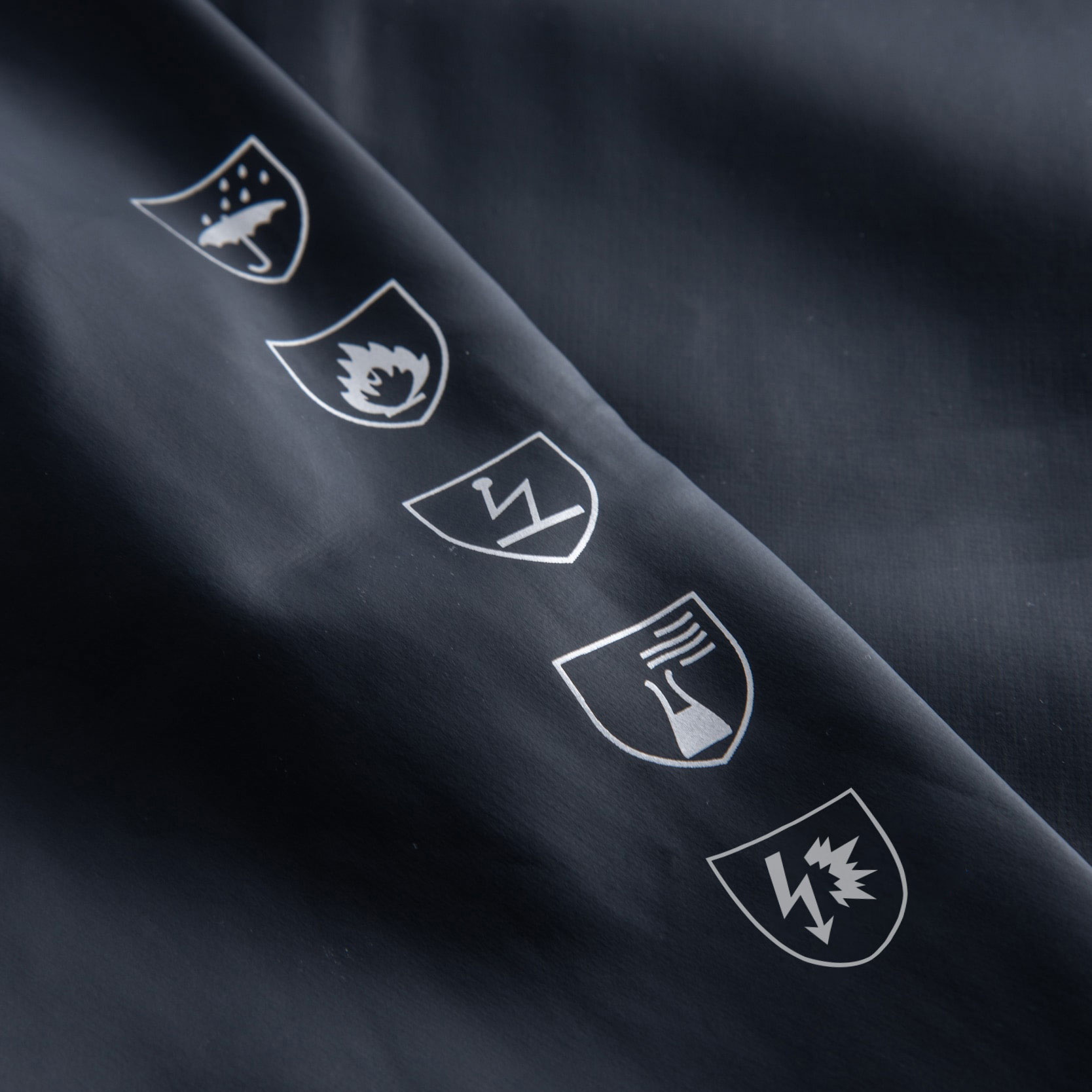 Lyngs&oslash;e Multinorm rain trousers, Marine Blue, large image number 3