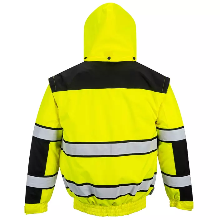 Portwest 3-i-1 pilotjacka, Gul/Svart, large image number 4