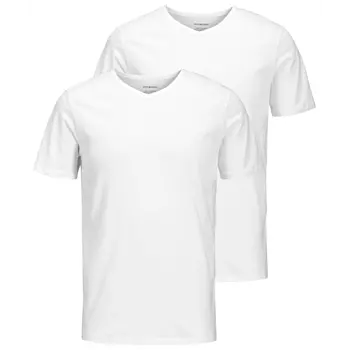 Jack & Jones JABASIC 2-pack short-sleeved underwear shirt, White