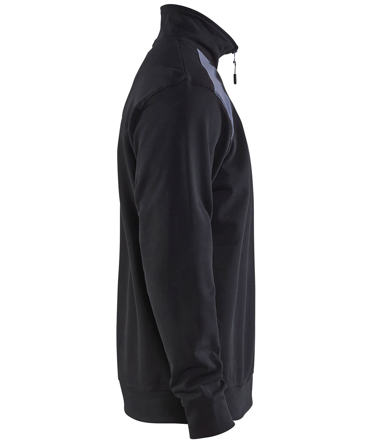 Bl&aring;kl&auml;der Unite Half-Zip sweatshirt, Svart/Gr&aring;