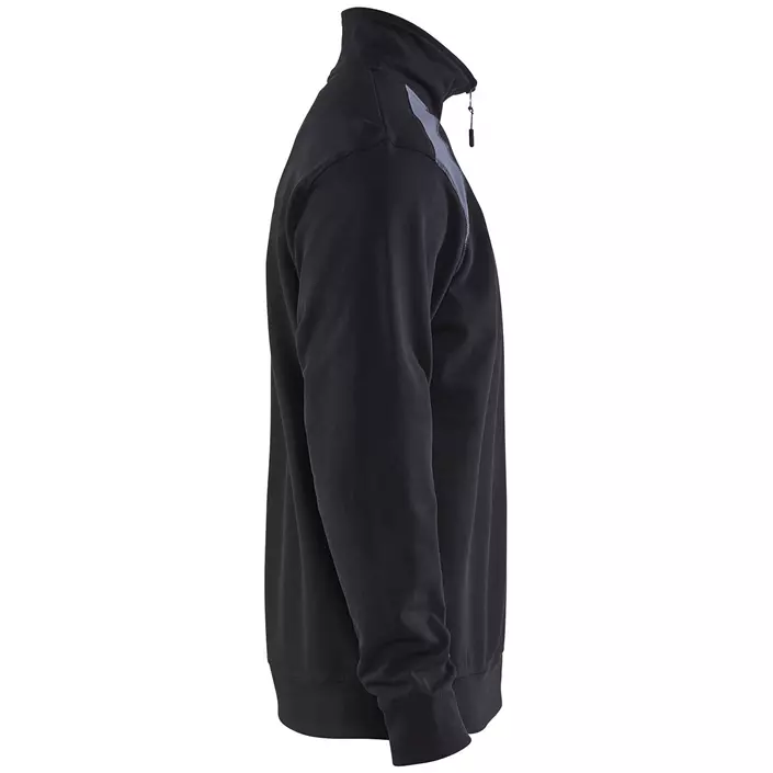 Blåkläder Unite Half-Zip sweatshirt, Black/Grey, large image number 1