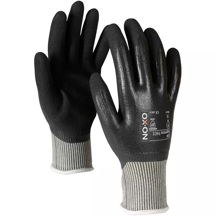 OX-ON Cut Supreme 9601 Schnittschutzhandschuhe Cut E, Schwarz, large image number 0