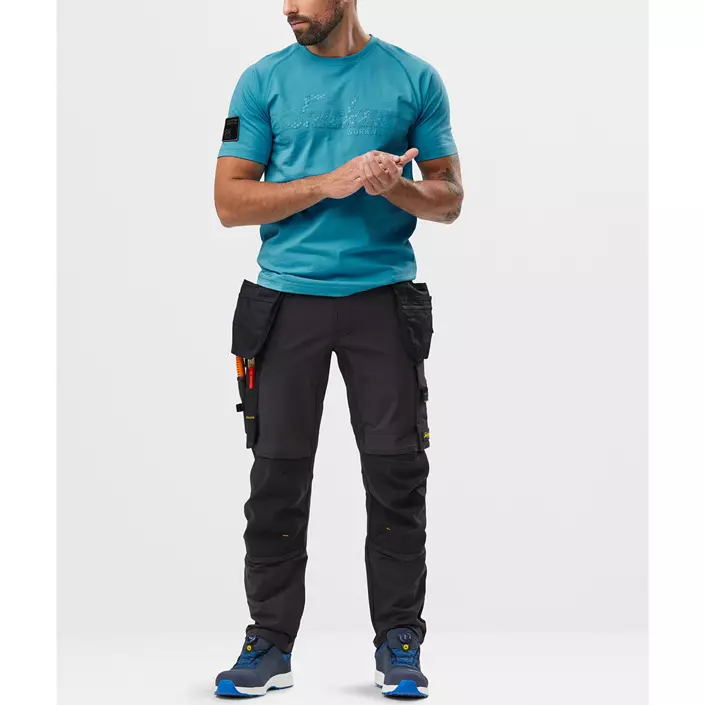 Snickers AllroundWork håndværkerbukser 6271 full stretch, Sort, large image number 1