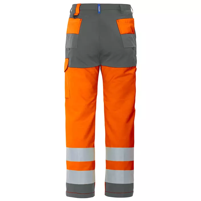 ProJob arbejdsbukser 6501, Hi-vis orange/Grå, large image number 2