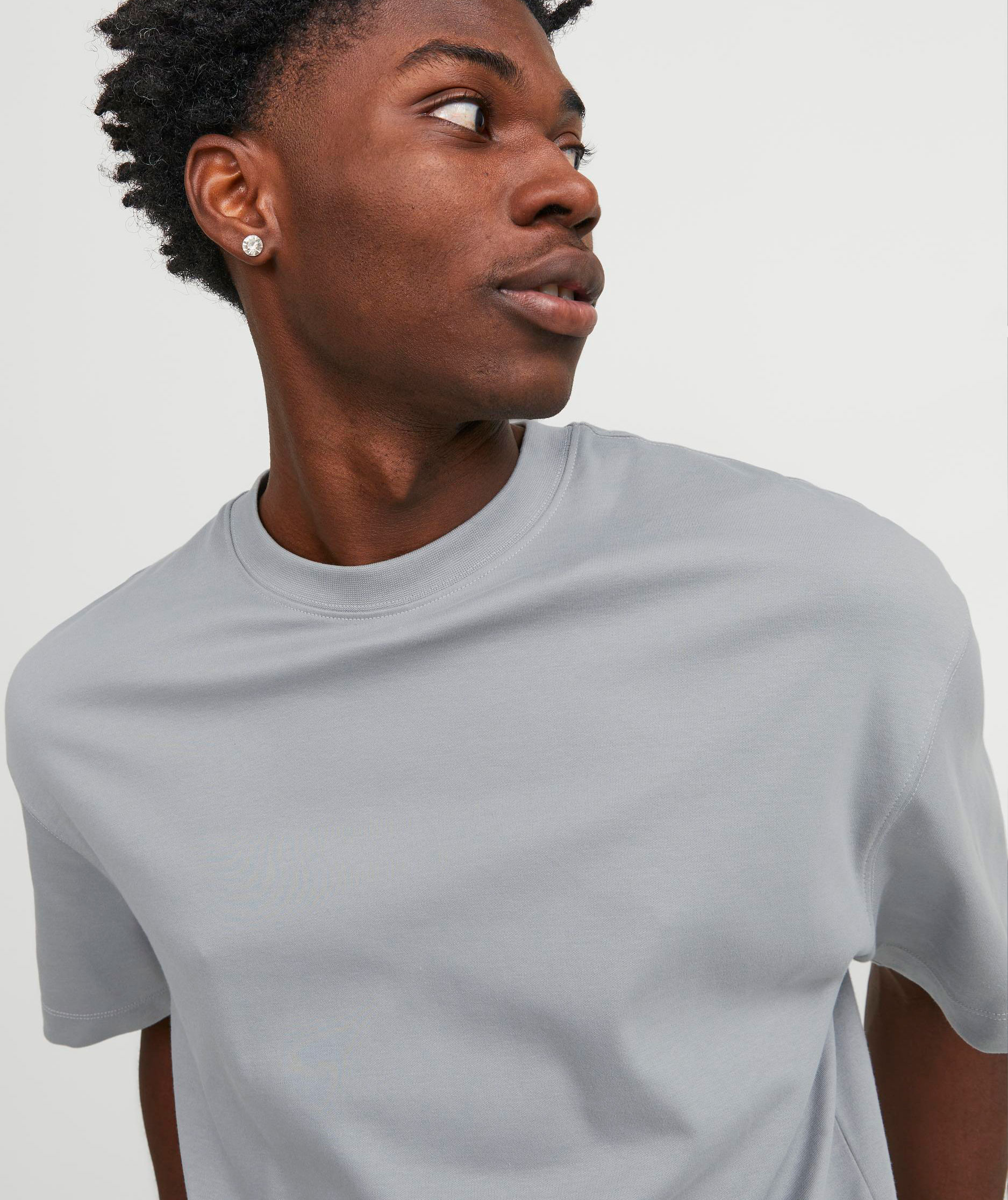 Jack & Jones JJEURBAN EDGE T-shirt, Ultimate Grey, large image number 4