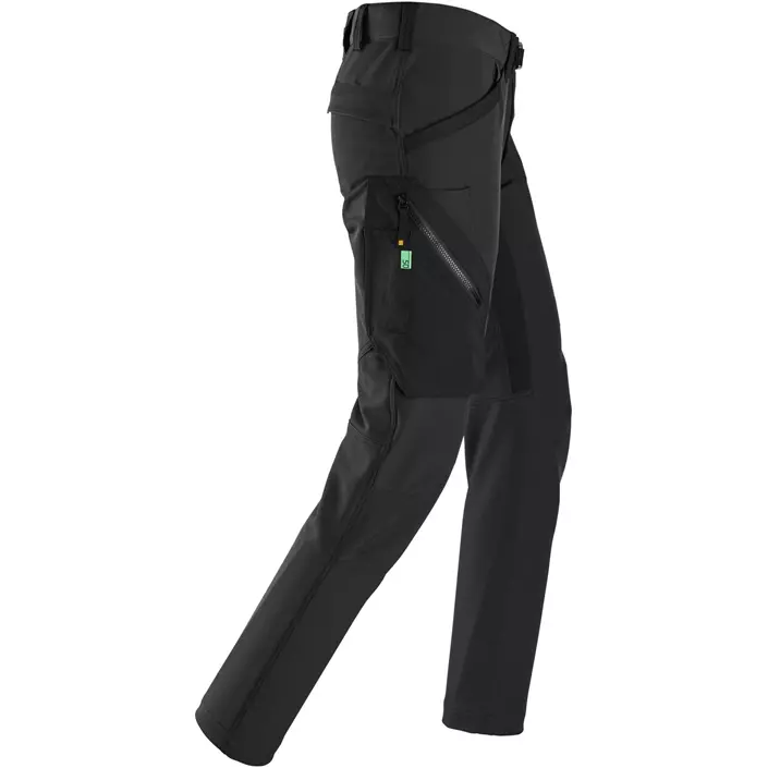 Snickers FlexiWork service trousers 6873 full stretch, Black/Black, large image number 5
