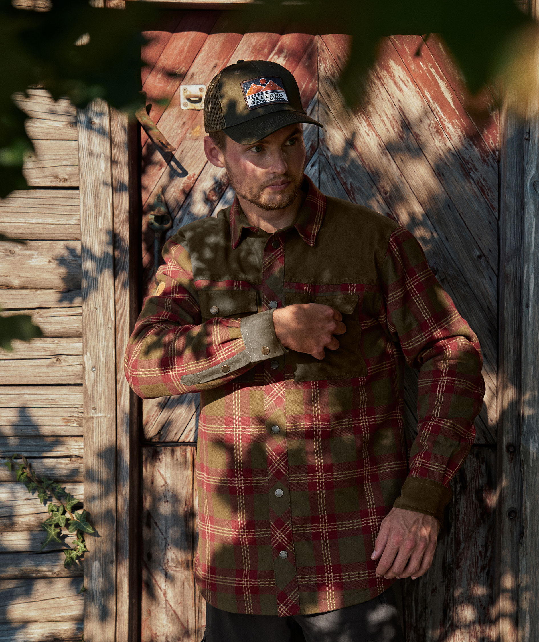 Seeland Vancouver flanell overshirt, Red Check, large image number 9