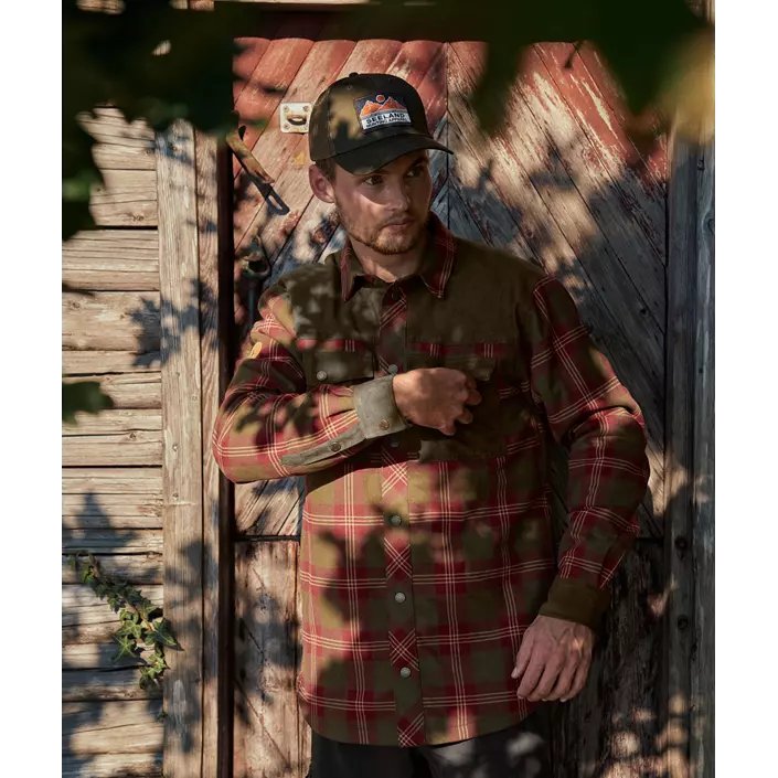 Seeland Vancouver Flanell Overshirt, Red Check, large image number 9