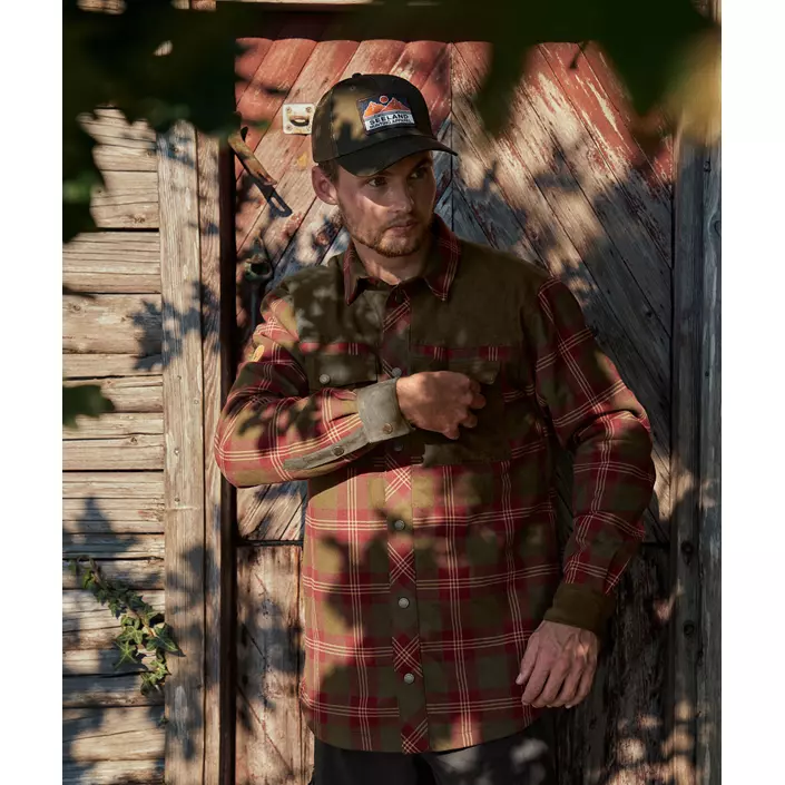 Seeland Vancouver flannel overshirt, Red Check, large image number 9