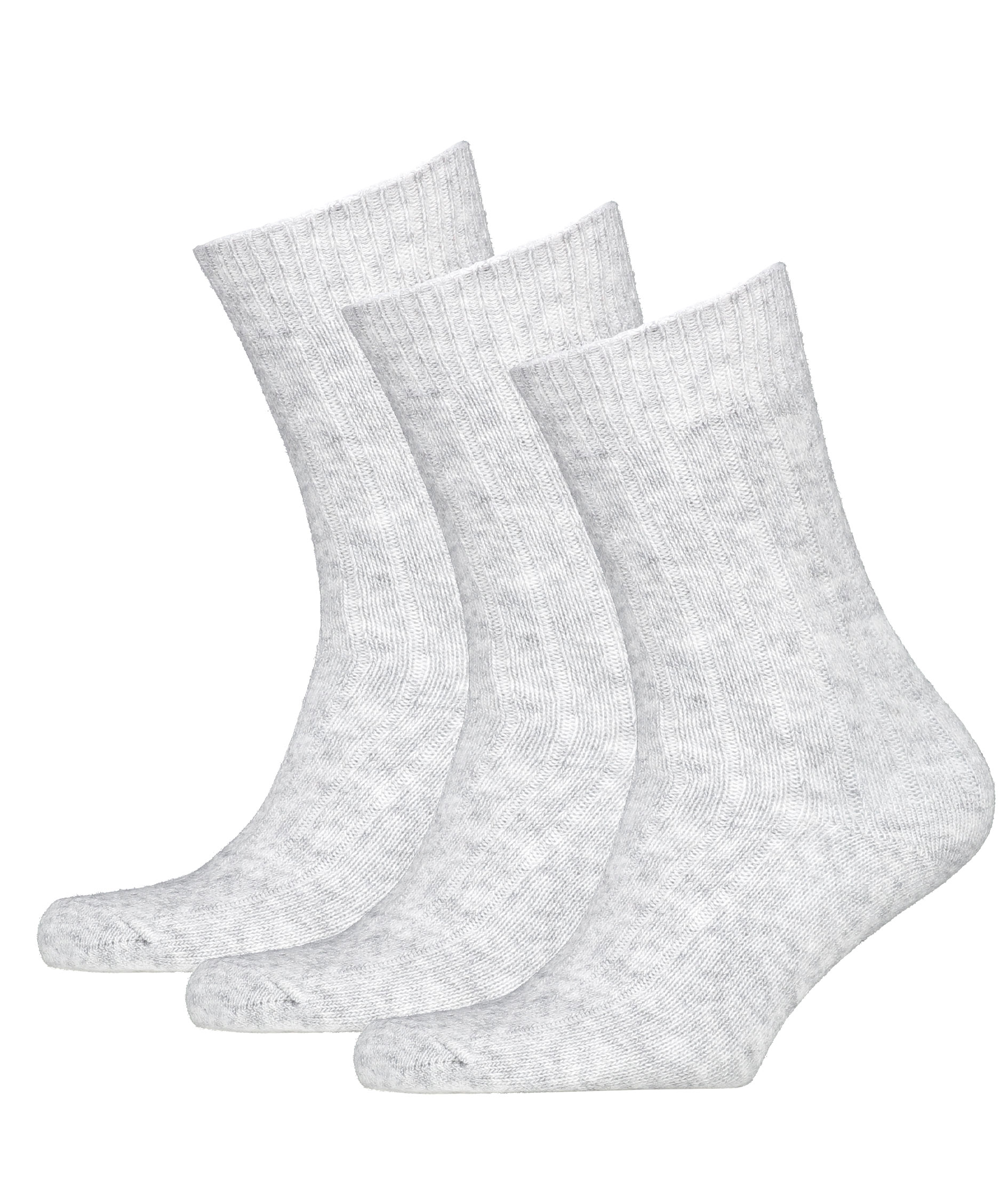 3-pack socks with merino wool, Light Grey, Light Grey, swatch