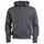 Roberto hoodie with full zipper, Antracit Melange, Antracit Melange, swatch