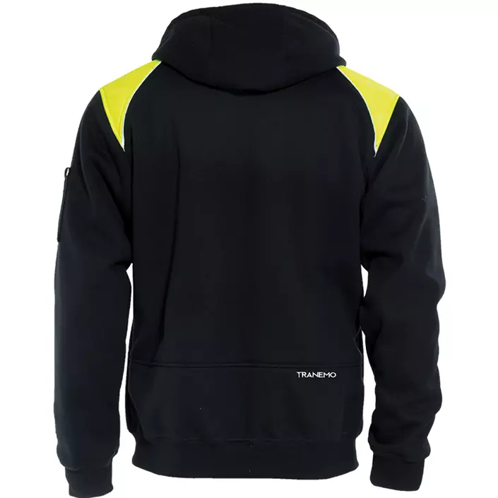 Tranemo hoodie, Svart/Gul, large image number 1