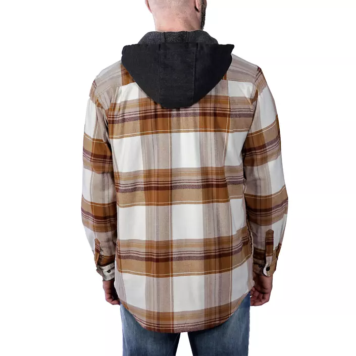 Carhartt foret flannel skjortejakke, Carhartt Brown, large image number 3