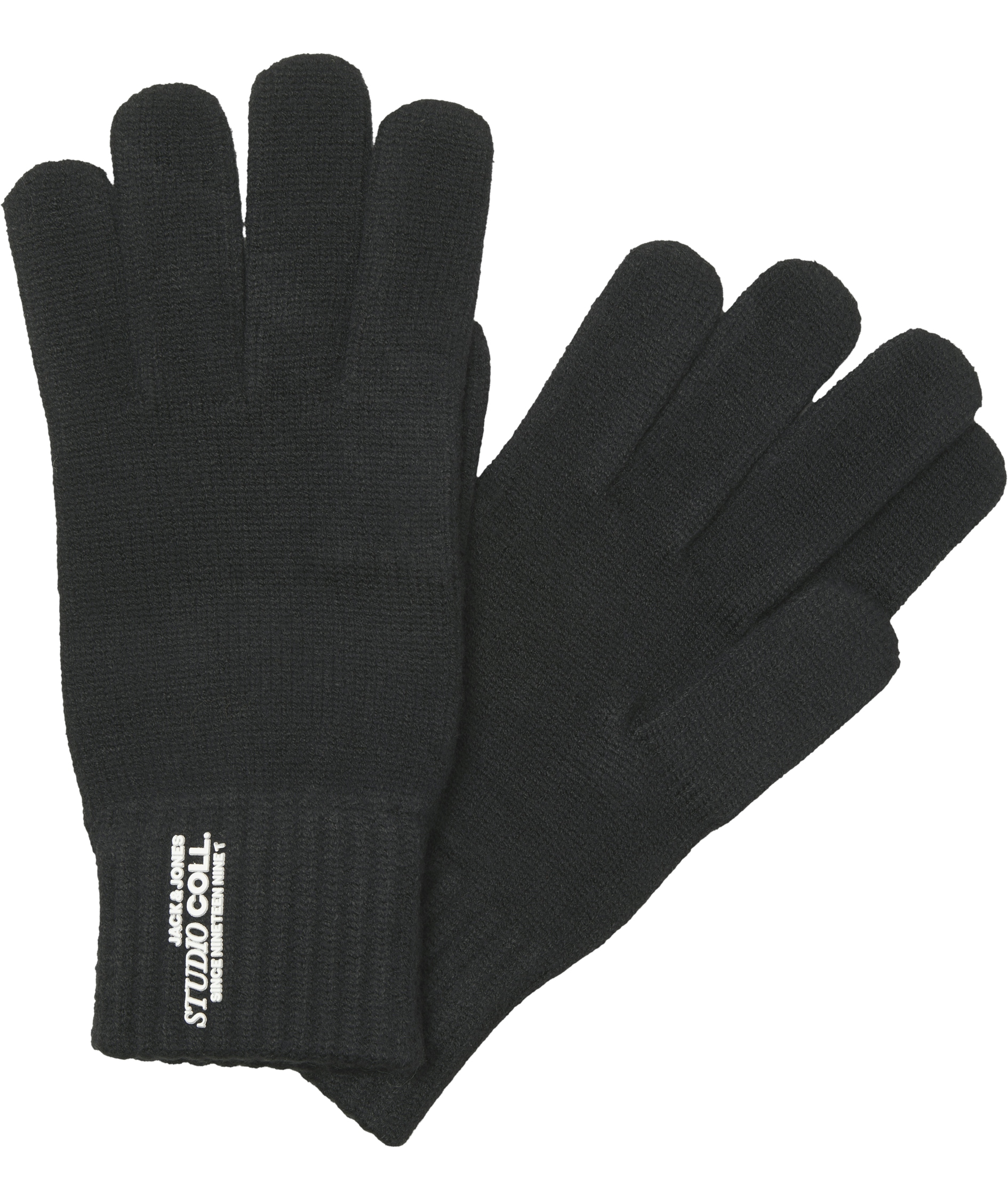 Jack & Jones JACCOLL knitted gloves, Black, Black, large image number 2