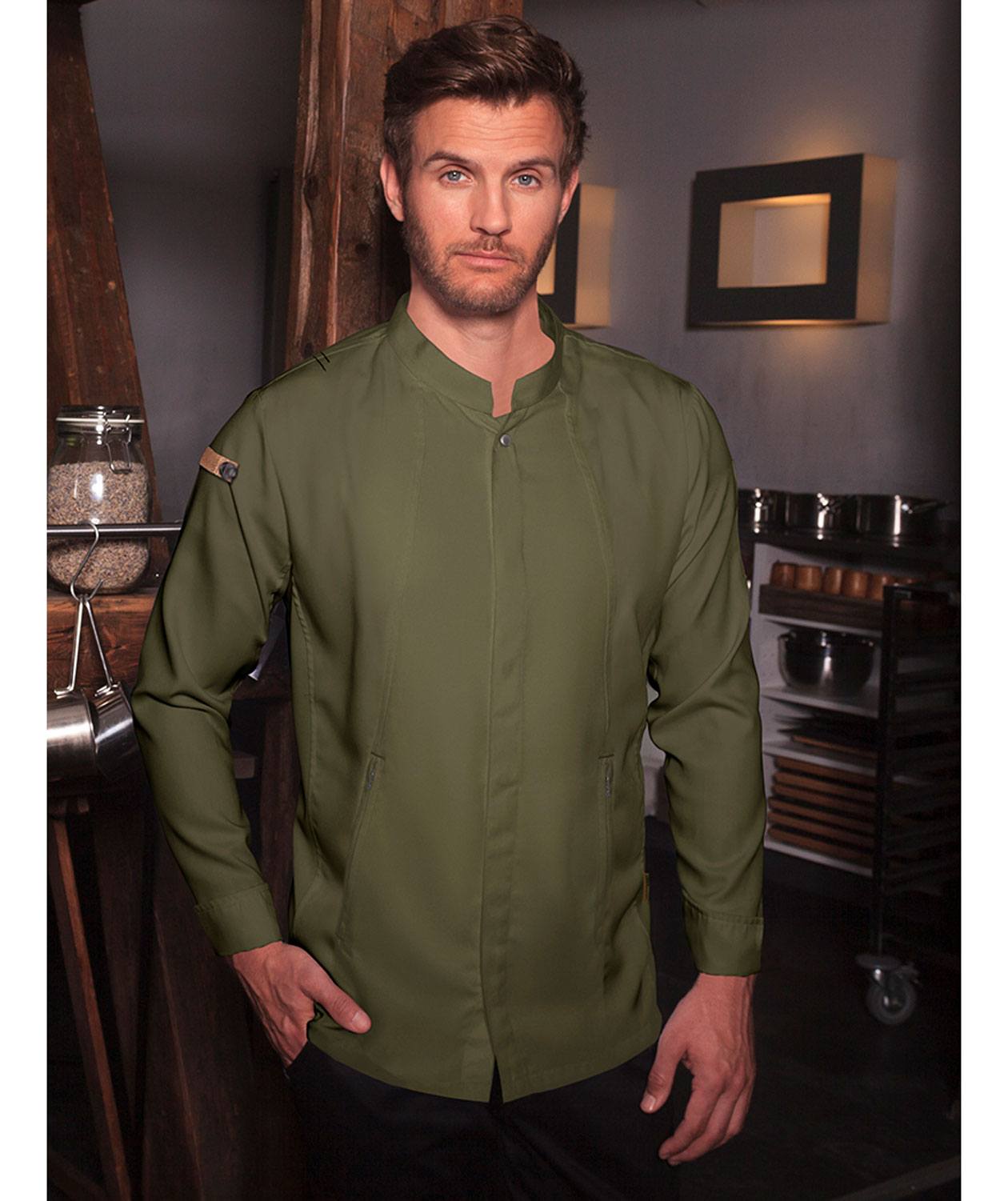 Karlowsky Green-generation Kochjacke, Moosgr&uuml;n