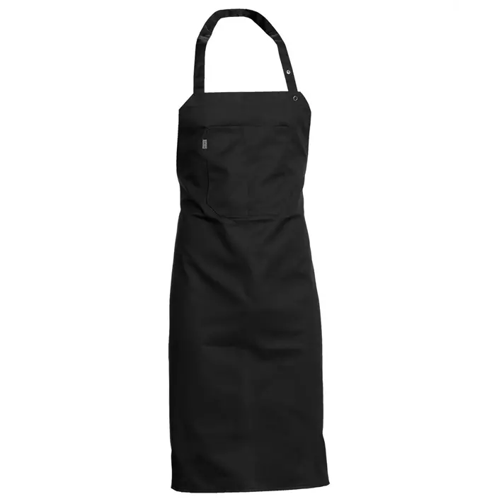 Nybo Workwear All-Over bib apron with pocket, Black, Black, large image number 0