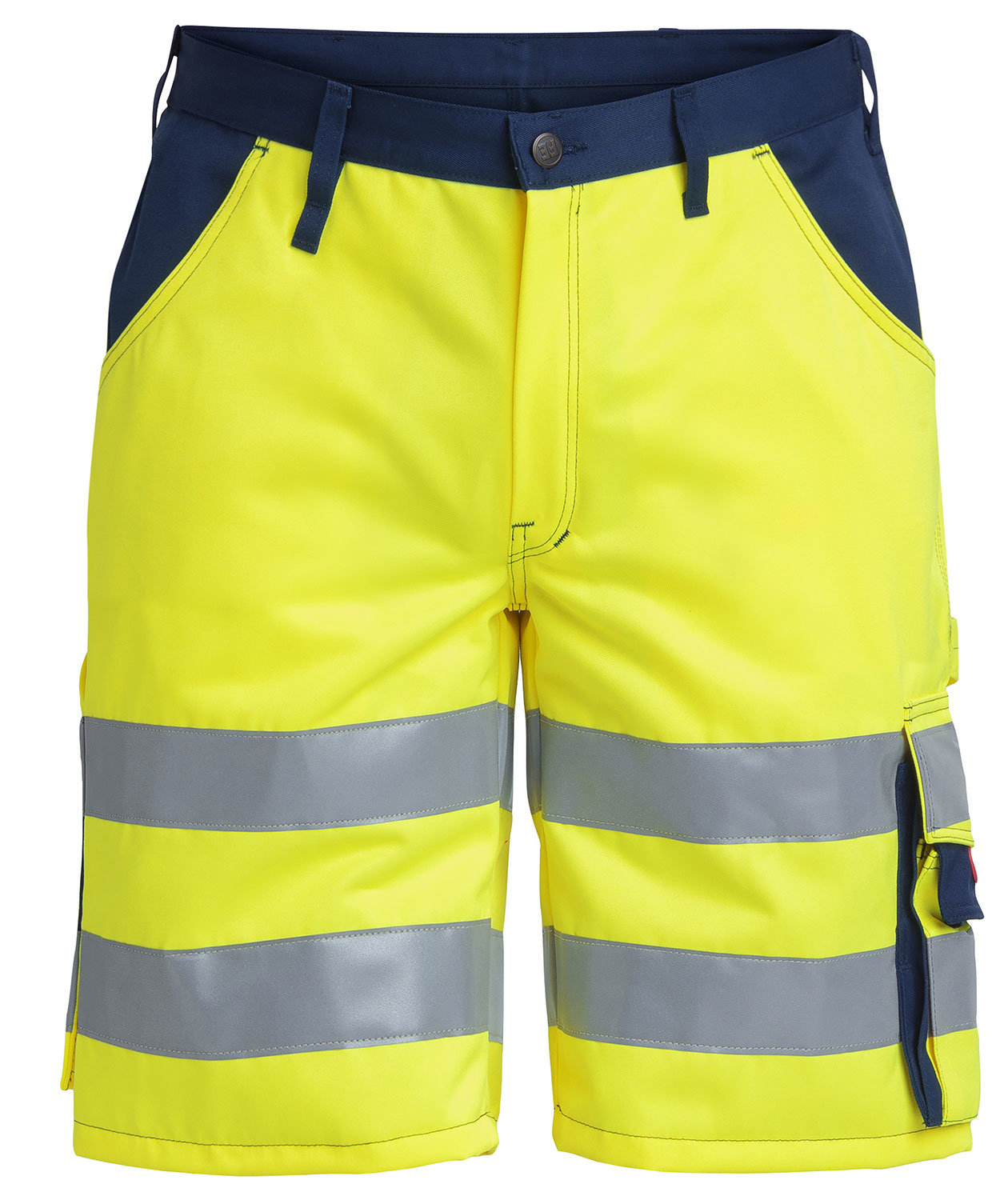 Engel work shorts, Hi-vis Yellow/Marine